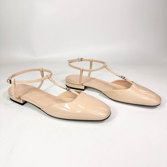 Gucci Double G Patent Leather Ballerina Flat - Women’s 6.5 - Picture 2 of 8